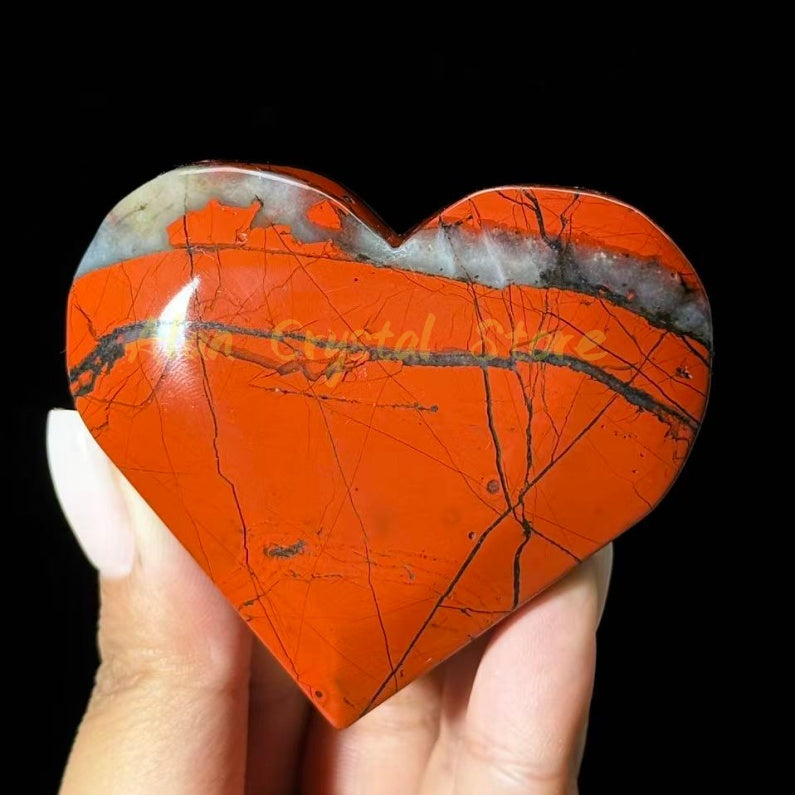 Red Jasper Heart