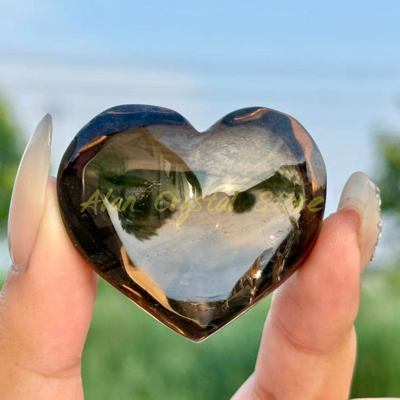 Smoky Quartz Heart