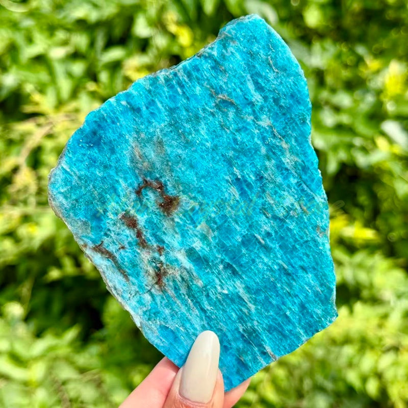 Blue Apatite Slice