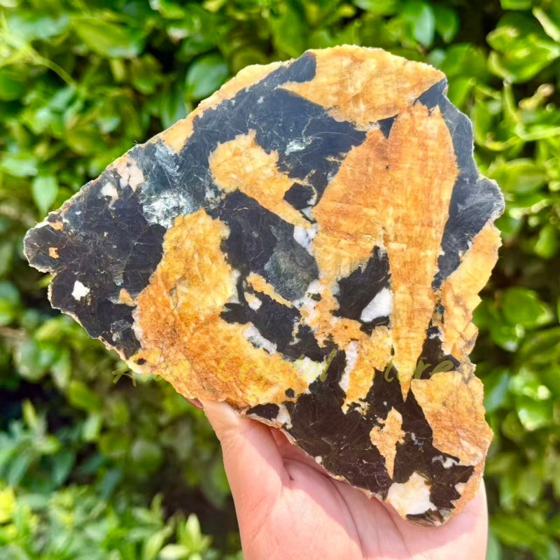 Yellow Mica Tourmaline Slice