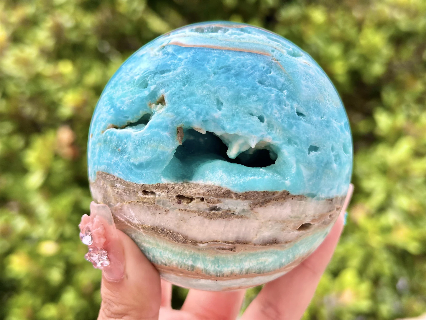 5CM+ Natural Hemimorphite Sphere,Hand Carved Sphere,Quartz Crystal,High Quality Ball,Home Decor,Energy Crystal ball,Crystal Gifts 1PC