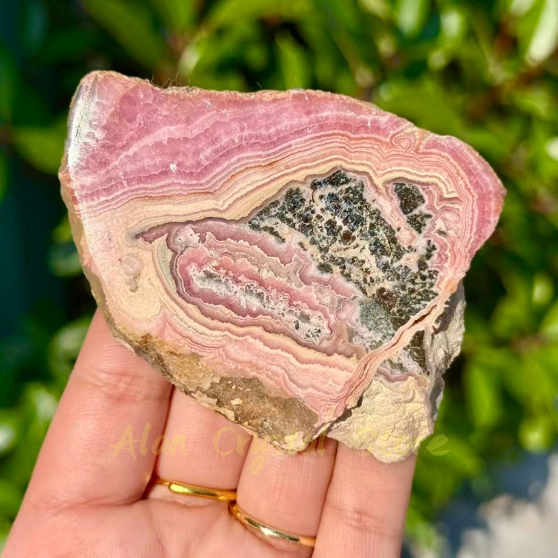 Rhodochrosite Slice