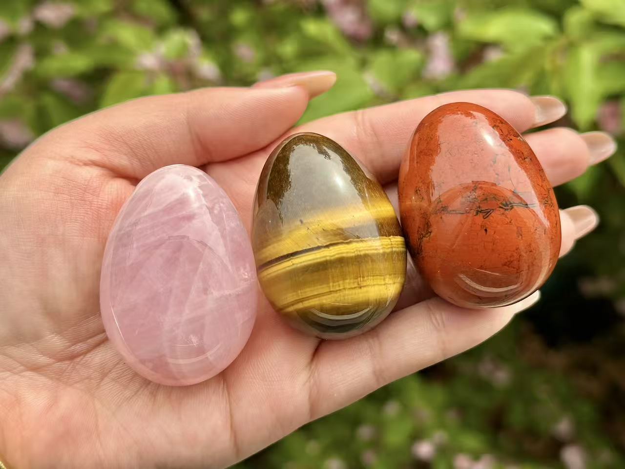 2“ Natural Crystal Quartz Hand Carved Yoni Egg,Tiger Eye Yoni Egg,Crystal Carved,Reiki healing，Home Decoration,Crystal Gifts 1PC
